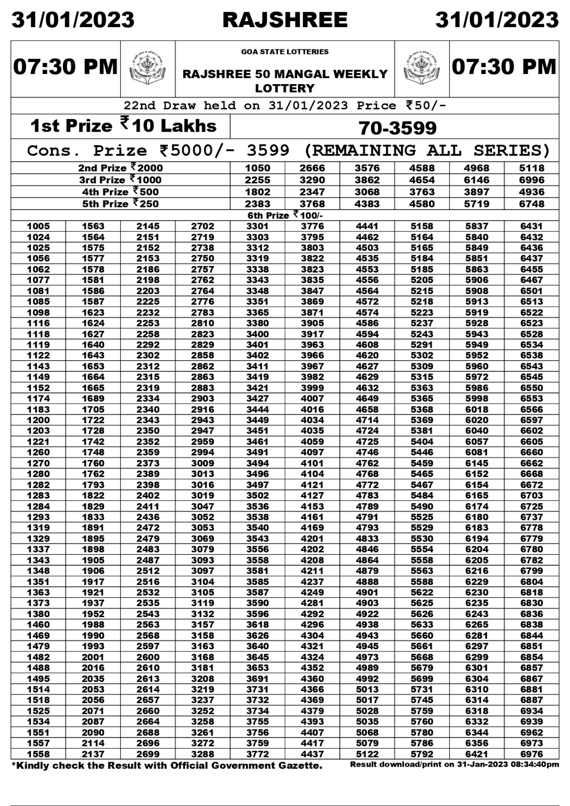 goa daily lottery