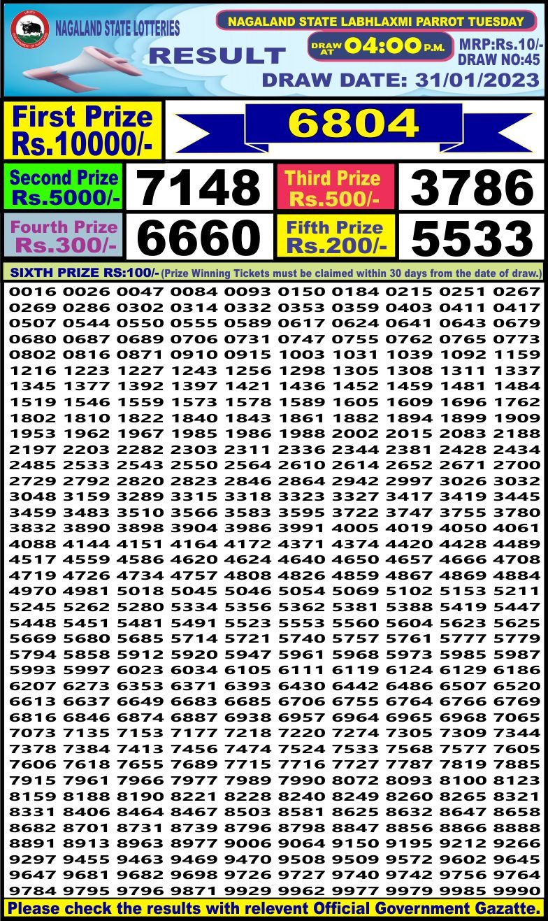 dear daily lottery