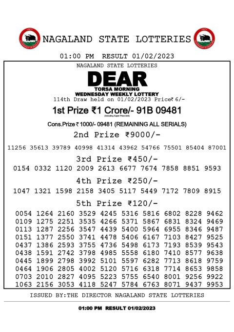 dear daily lottery