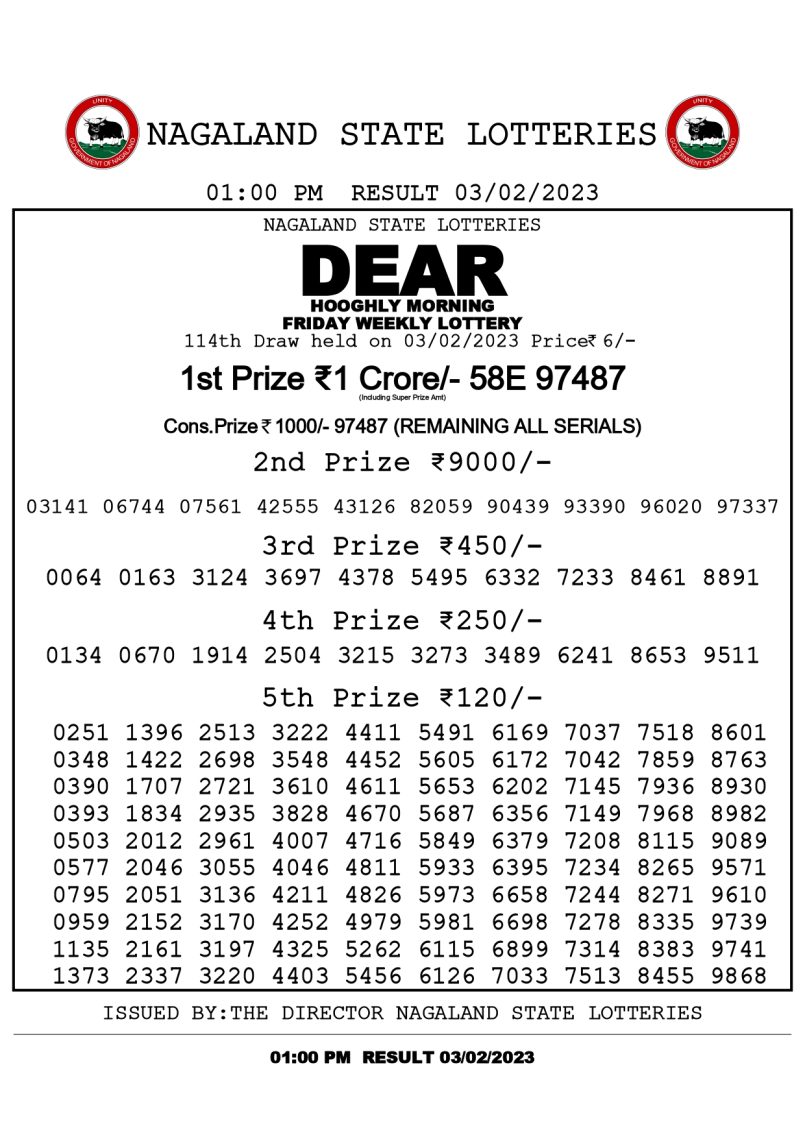daer daily lottery