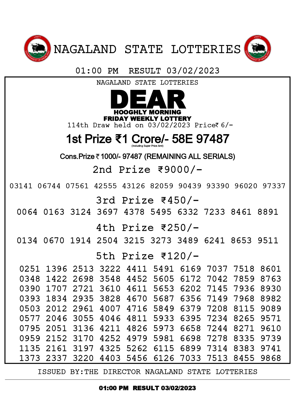 daer daily lottery