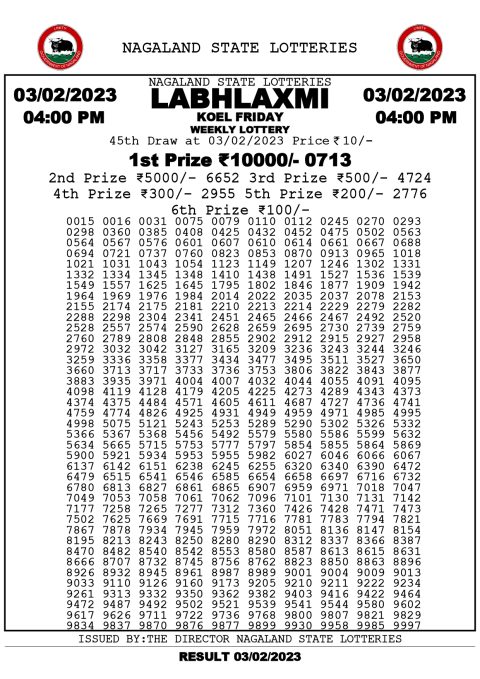 dear daily lottery