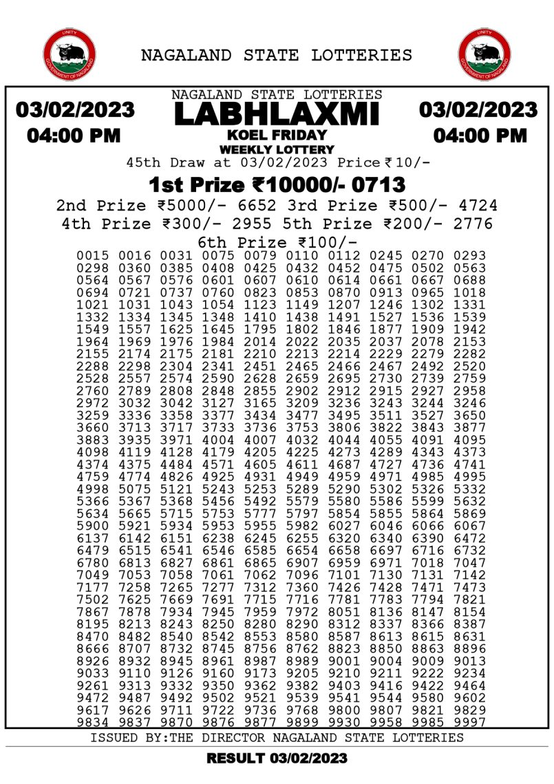 dear daily lottery