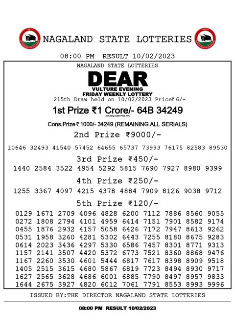 dear daily lottery