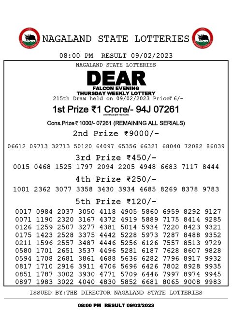 dear daily lottery