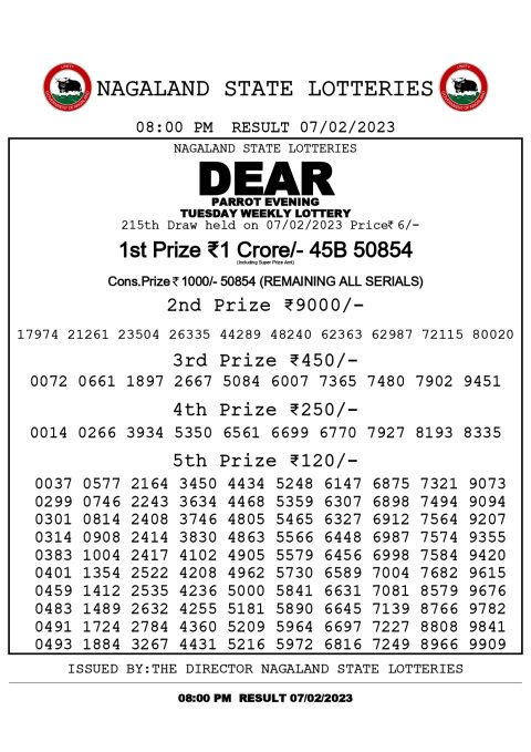 daer dear lottery