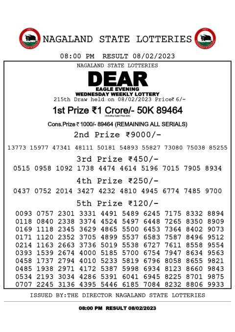 dear daiy lottery