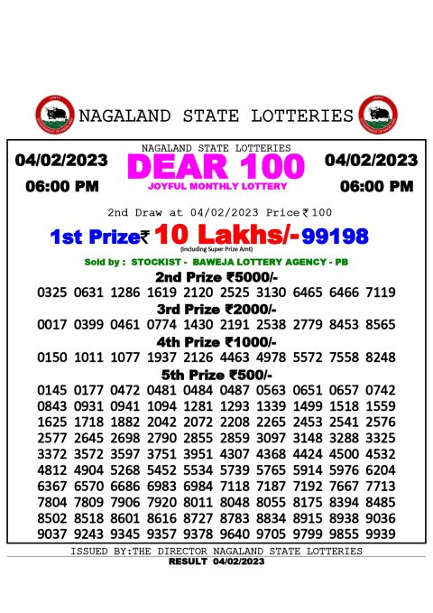 dear daily lottery
