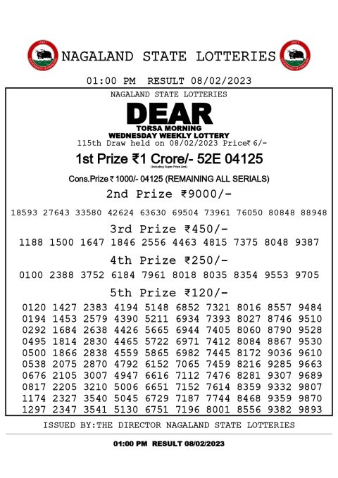 dear daily lottery