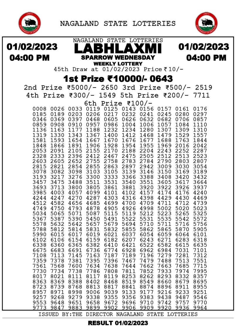 dear daily lottery