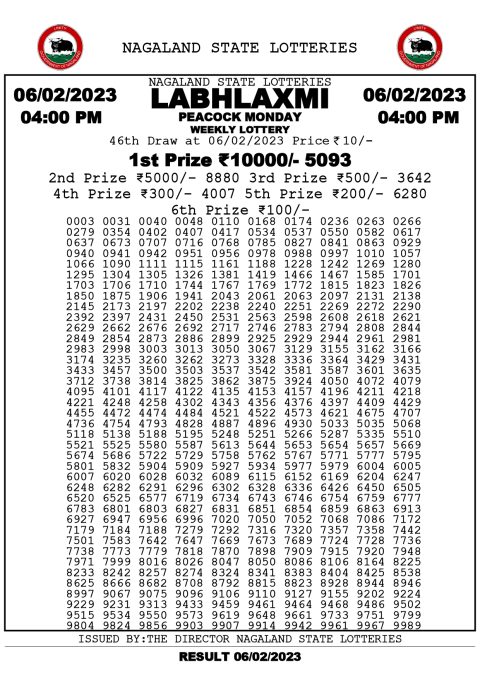 dear daily lottery