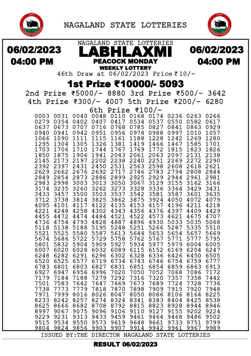 dear daily lottery