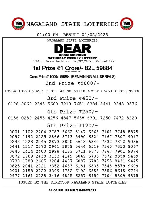dear daily lottery