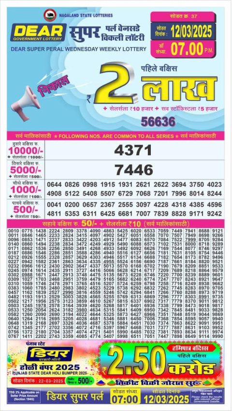 Dear Lottery Results