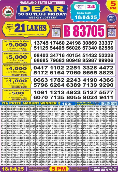 Dear Lottery Results