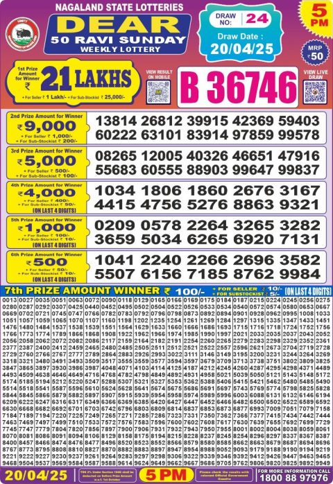 Dear Lottery Results