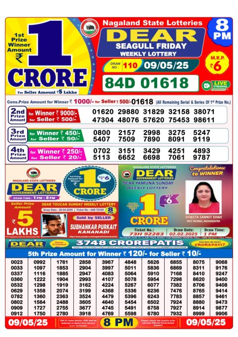 Dear Lottery Results