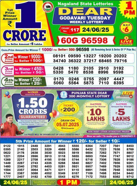 Dear Lottery Results