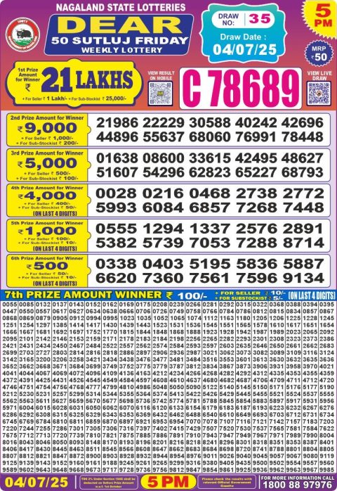 Dear Lottery Results