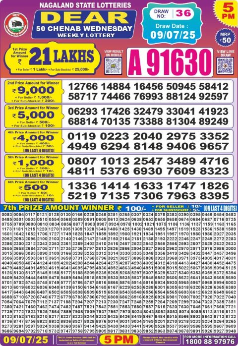 Dear Lottery Results