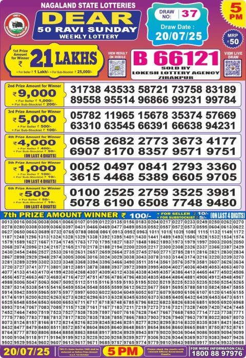 Dear Lottery Results